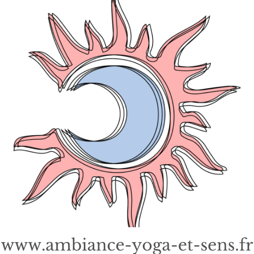Logo yoga ambaince et sens avec URL en dessous